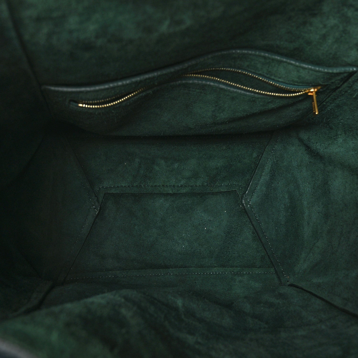 Celine Soft Grained Calfskin Sangle Bucket Bag Green 5 of 8