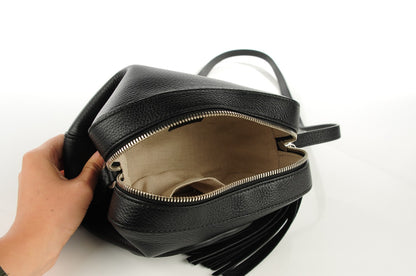 Gucci Pebbled Calfskin Studded Small Soho Disco Bag Black 5 of 7