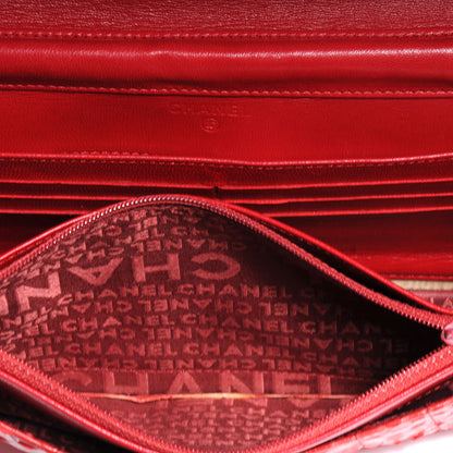 Chanel Python Wallet On Chain WOC Red 7 of 7
