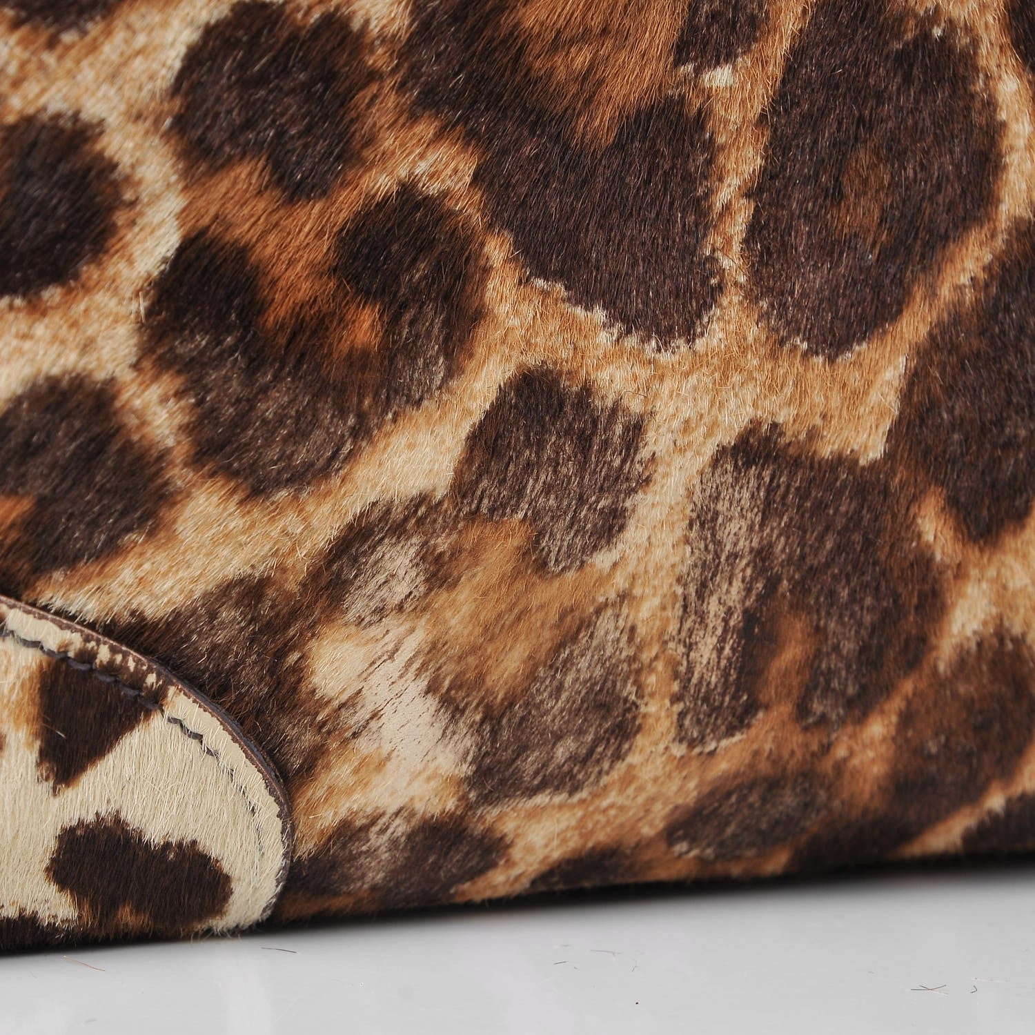 Prada Calf Hair Leopard Print Shoulder Bag Avorio 7 of 13