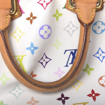Louis Vuitton Monogram Multicolor Speedy 30 White 10 of 19