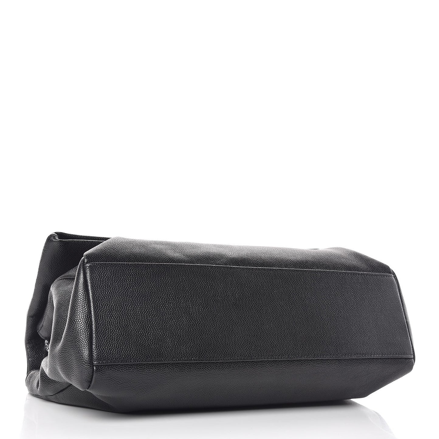 Grain De Poudre Medium West Hollywood Monogram Fold-Over Black