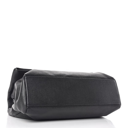 Saint Laurent Grain De Poudre Medium West Hollywood Monogram Fold-Over Black 4 of 11