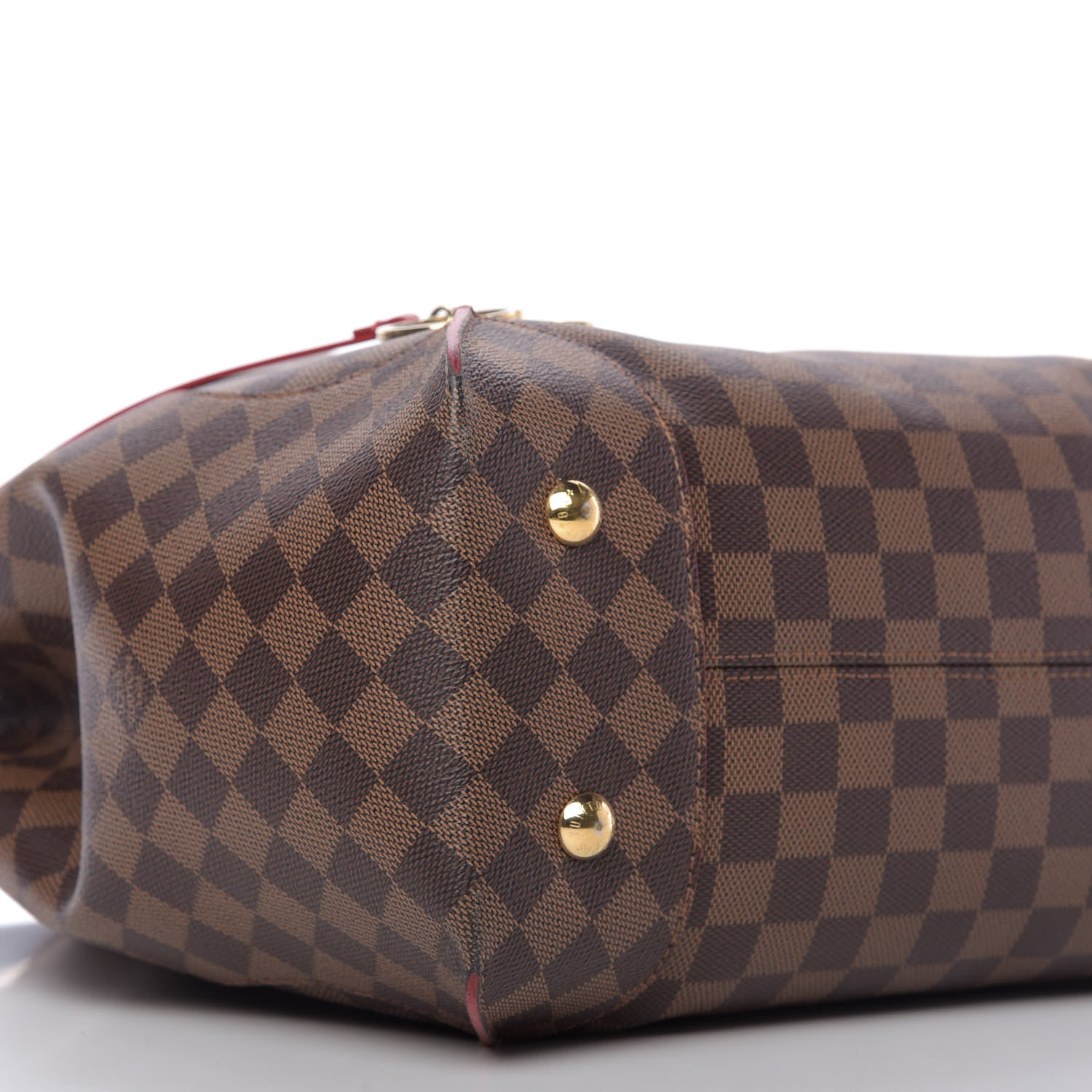 Louis Vuitton Damier Ebene Caissa Hobo Cherry 6 of 9