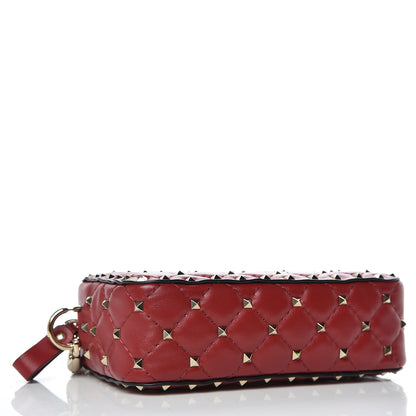 Valentino Garavani Nappa Rockstud Spike Camera Crossbody Bag Rosso Valentino 4 of 9