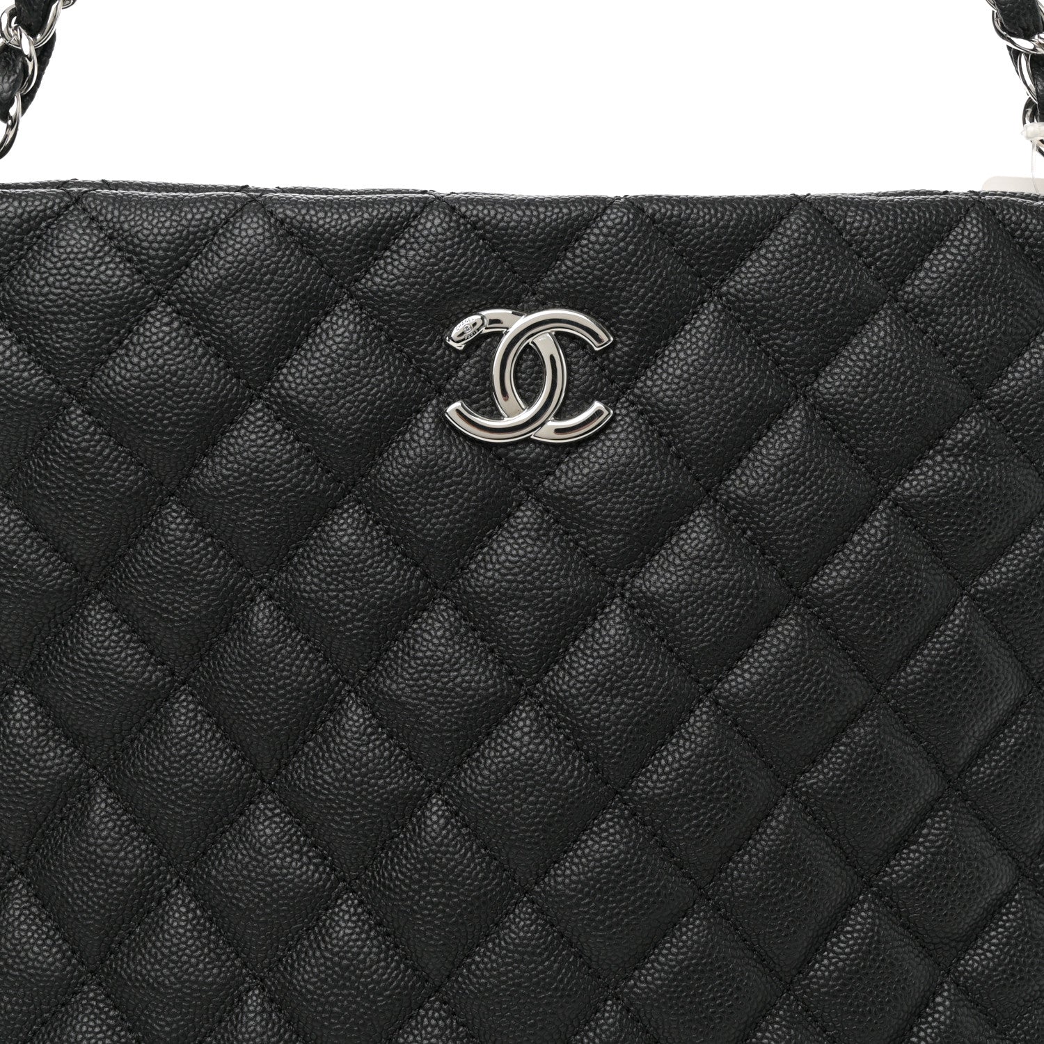 Chanel Caviar Quilted Easy Zip Tote Black 8 of 11
