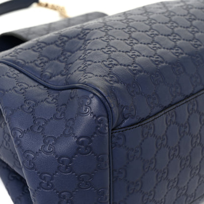 Gucci Guccissima Medium Emily Shoulder Bag Blue 20 of 21