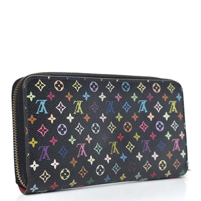 Louis Vuitton Monogram Multicolor Zippy Wallet Black Grenade 3 of 12