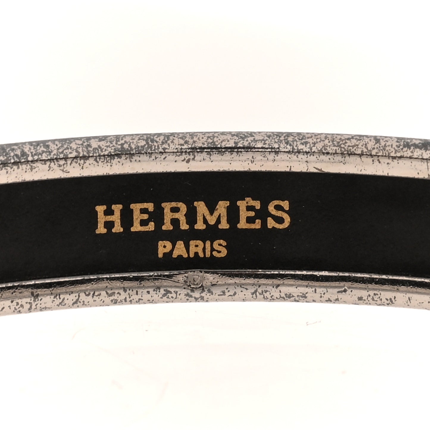 Enamel Printed Narrow Bracelet 65 Black