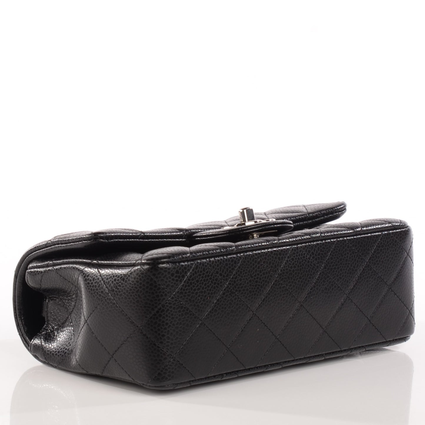 Caviar Quilted Mini Rectangular Flap Black
