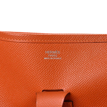 Hermes Epsom Evelyne III GM Orange 8 of 12