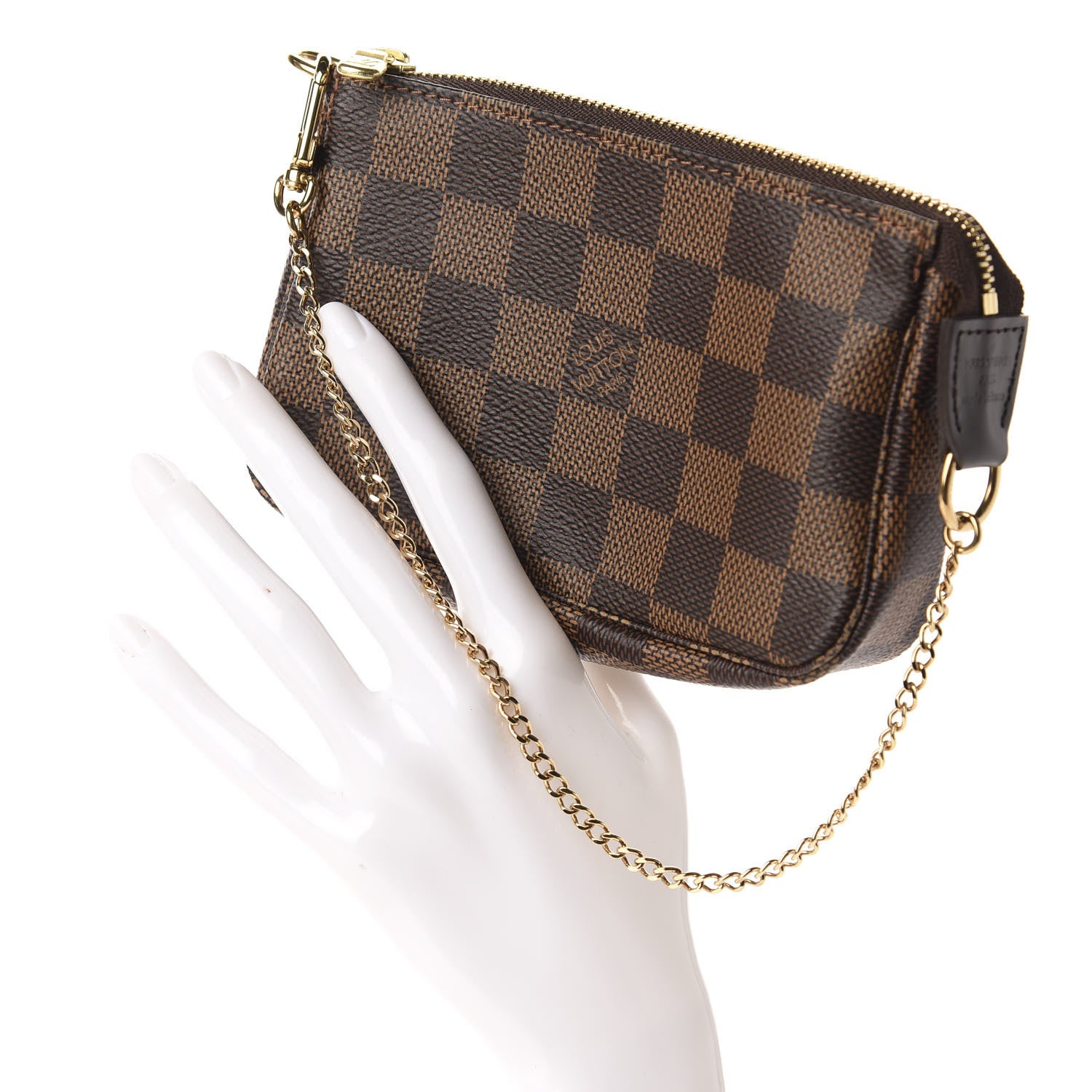 Louis Vuitton Damier Ebene Mini Pochette Accessories 2 of 8