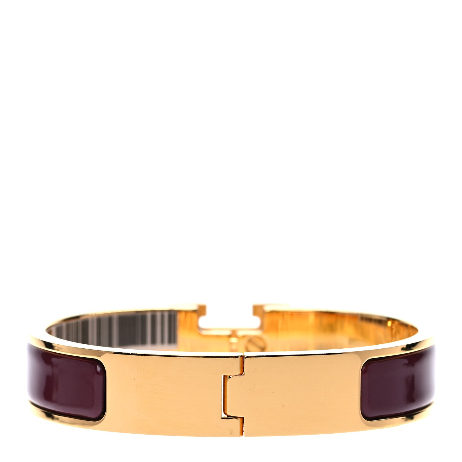 Hermes Enamel Narrow Clic Clac H Bracelet PM Rouge Baroque 3 of 8