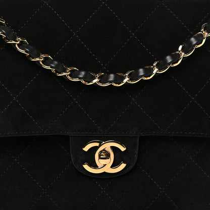 Chanel Suede Calfskin Small Souplissimo Maxi Flap Black 7 of 10
