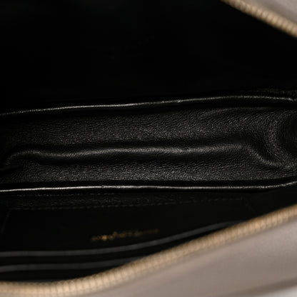 Saint Laurent Grain De Poudre Matelasse Monogram Mini Lou Camera Bag Fog 5 of 13