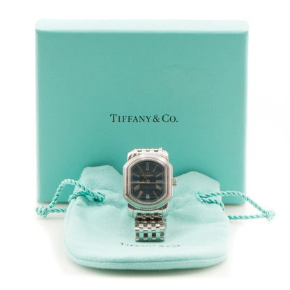 Tiffany Stainless Steel 24mm Mark Coupe Resonator Quartz Watch Blue 9 of 9