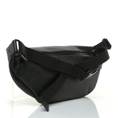 Louis Vuitton Calfskin Monogram Shadow Discovery Bumbag Black 3 of 10