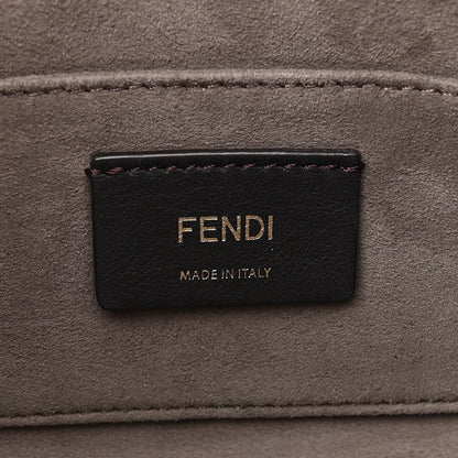 Fendi Vitello Century Velvet F is FF Multicolor Bi-Color Camera Case Fango Black Multicolor 6 of 14
