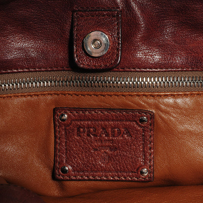 Prada Washed Buffalo Tote Cocco 7 of 10