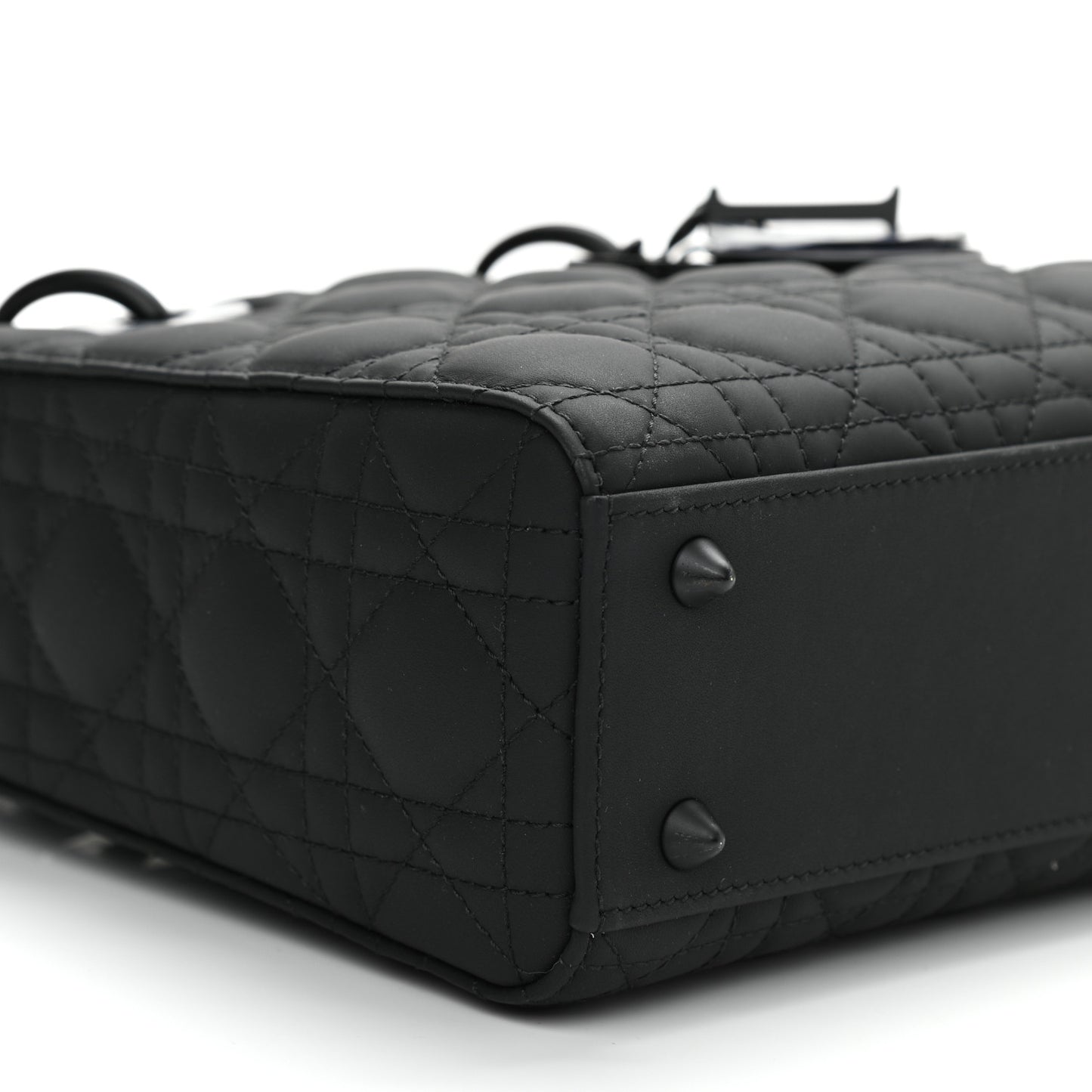 Ultra Matte Calfskin Cannage Small My ABCDior Lady Dior Black