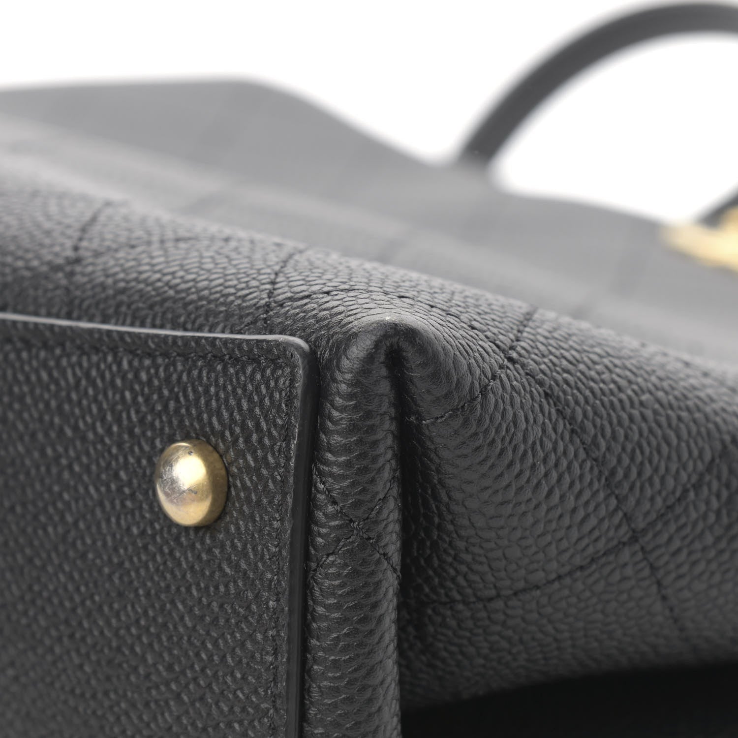 Chanel Caviar Stitched Large Shopping Tote Bag Black 11 of 14