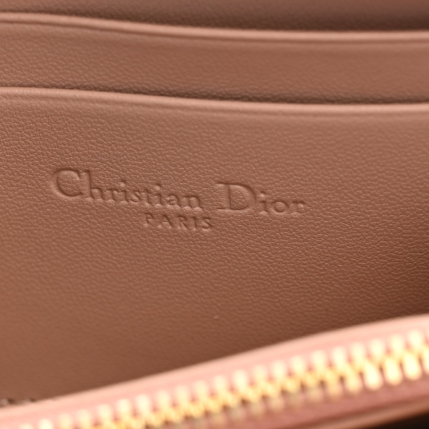 Lambskin Cannage Small Lady Dior Voyageur Coin Purse Rose Des Vents