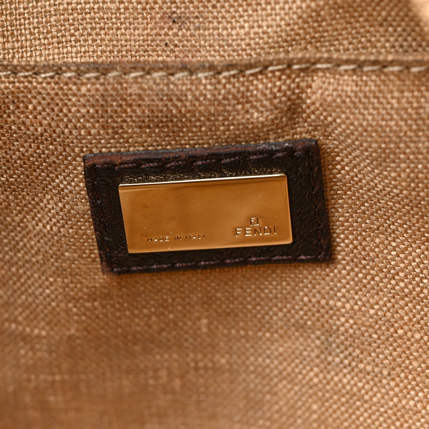 Fendi Zucca Nappa Nuvolata Vitello Tortuga Spy Bowler Tobacco Moro 6 of 9