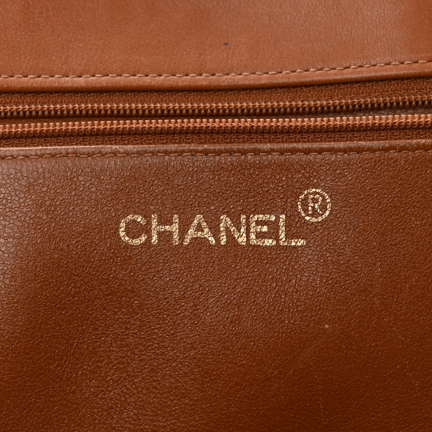 Lambskin Jumbo CC Shoulder Bag Brown