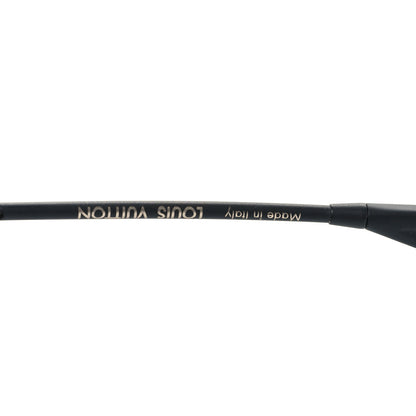 Louis Vuitton Metal Bohemian Vuittony Mask Sunglasses Z1227U Black 5 of 8
