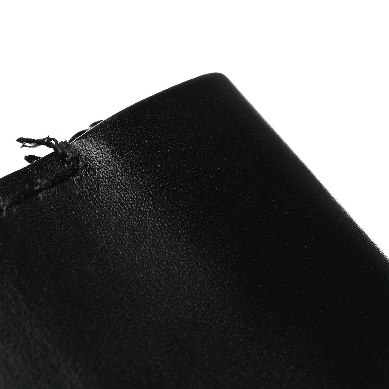 Christian Dior Calfskin D Fence Saddle Bag Black 1855406