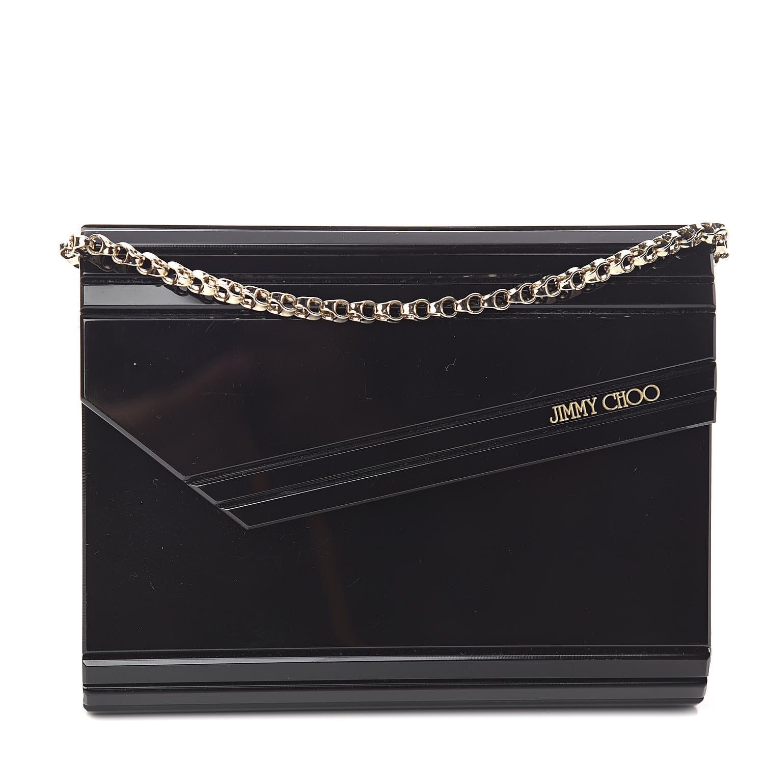 Jimmy Choo Acrylic Candy Clutch Black 1 of 8
