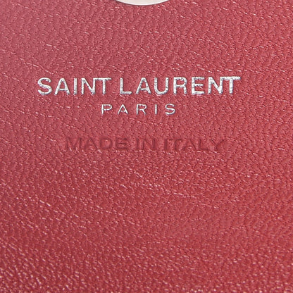 Saint Laurent Sheepskin Matelasse Monogram Mini College Bag New Red 5 of 7