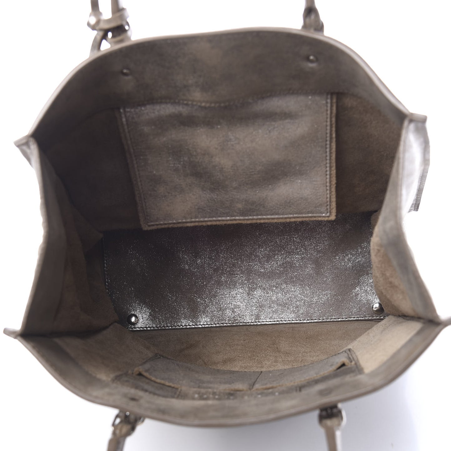 Metallic Calfskin Papier A5 Tote Gold
