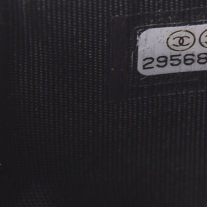 Chanel Caviar Chevron Quilted Boy Card Holder Black 8 of 9