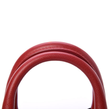 Prada Saffiano Lux Mini Promenade Tote Fuoco 8 of 9
