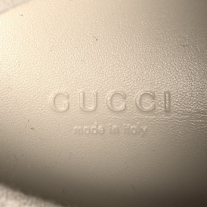 Gucci Calfskin Lame GG Monogram Web Womens Screener Sneakers 36 Blue Silver Dusty Milk Shine Purple 8 of 11