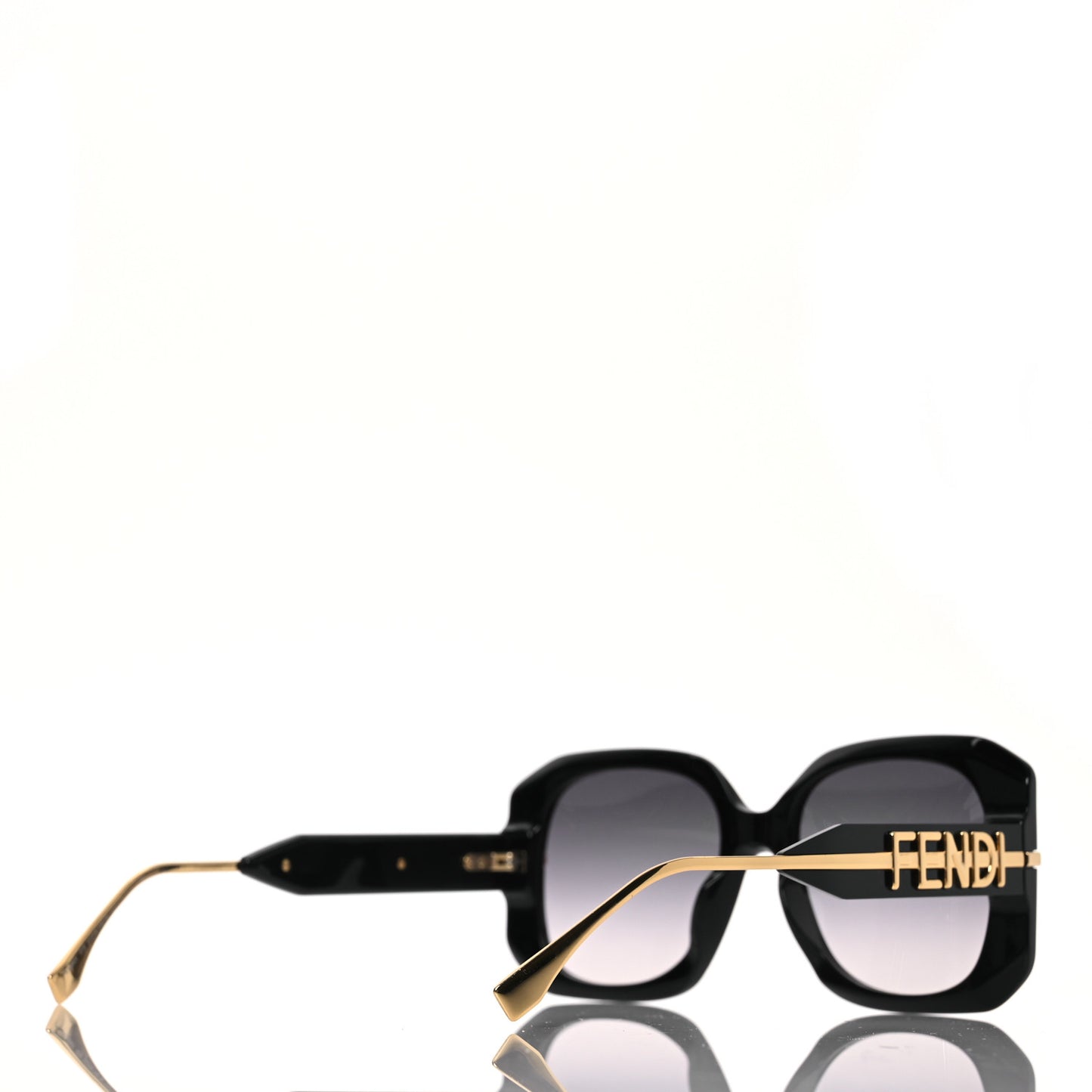 Acetate Fendigraphy Sunglasses FE40065I Black