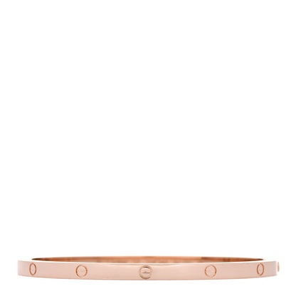 Cartier 18K Pink Gold Small LOVE Bracelet 17 1 of 8