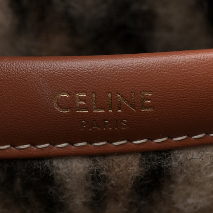 Celine Textile Canvas Triomphe Small Cabas Thais Leopard 6 of 9