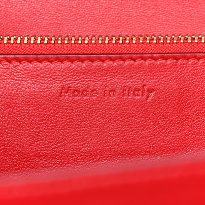 Celine Goatskin Medium Classic Box Flap Bag Carmin 6 of 10