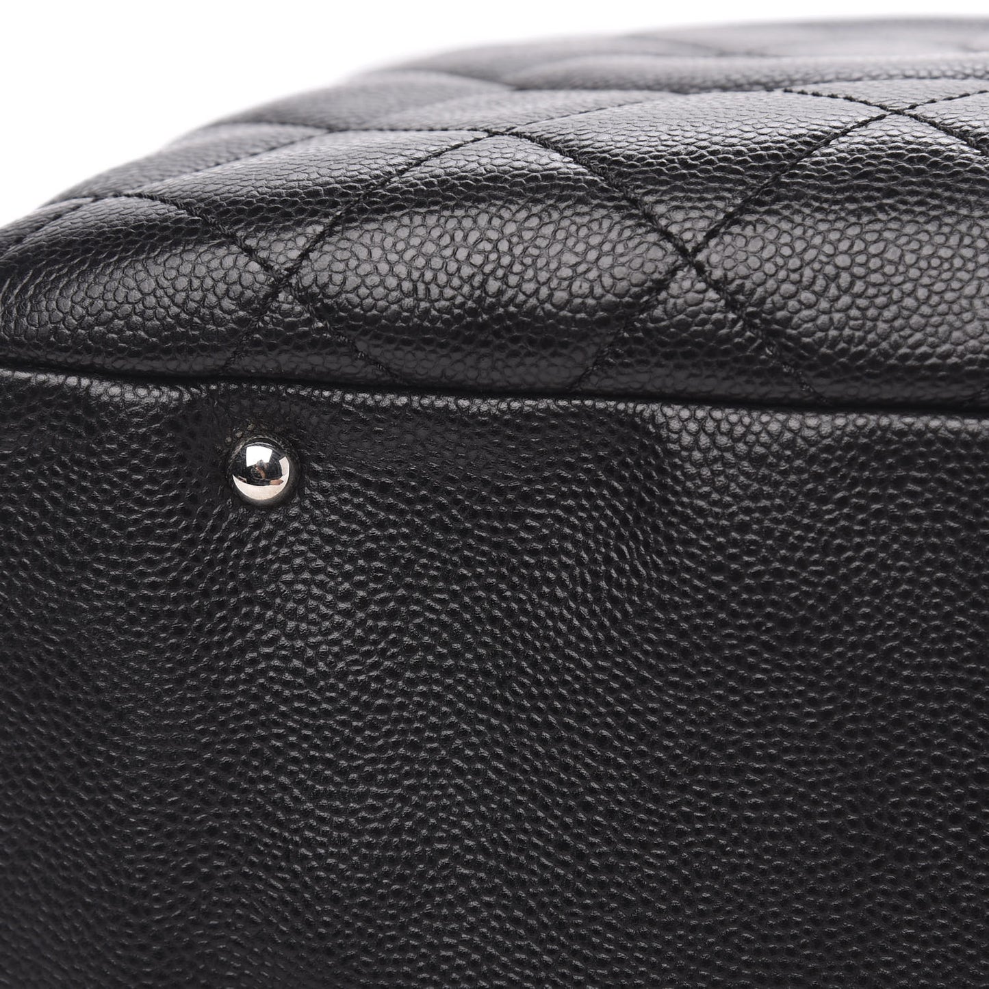 Caviar Quilted Timeless CC Soft Tote Black