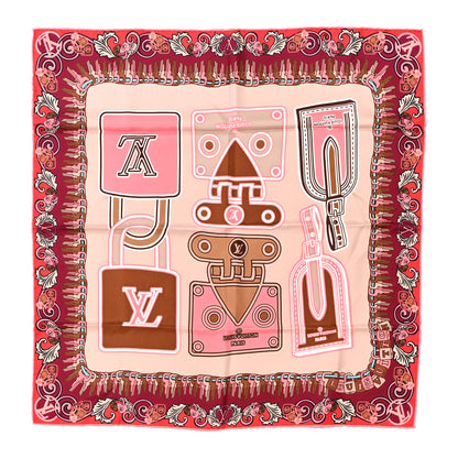 Louis Vuitton Silk Carre Square Scarf Iconic Blush 1 of 5