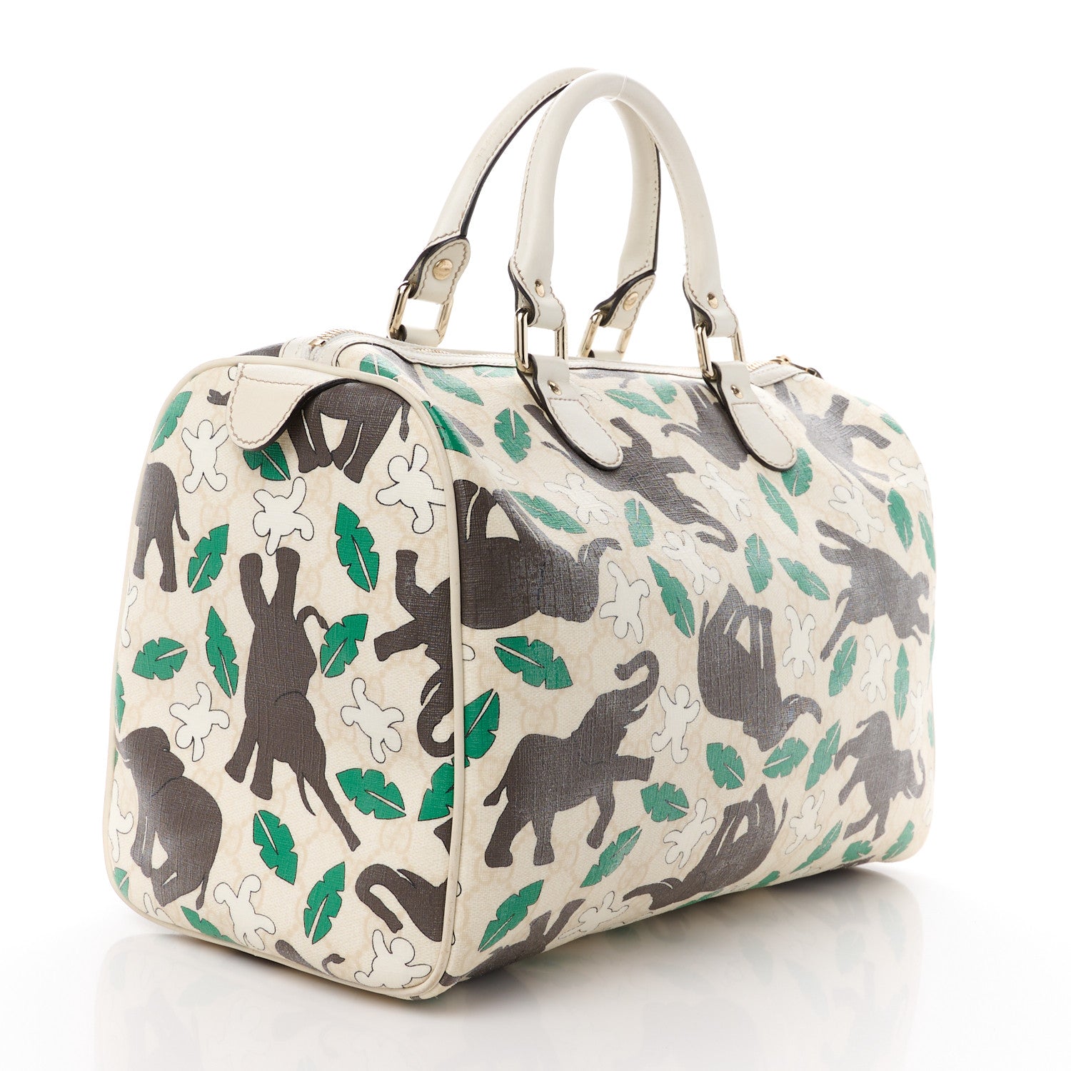 Gucci Monogram Medium Joy Boston Unicef Elephant Snowman 3 of 14