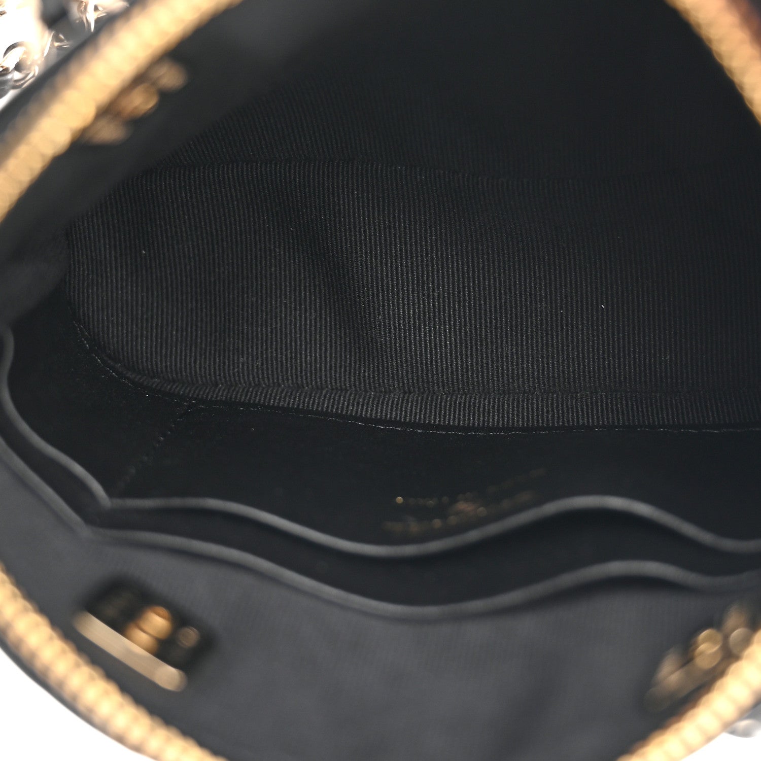 Chanel Patent Calfskin Quilted Shiny Coco Clutch With Chain Black 5 of 10