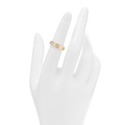 Cartier 18K Yellow Gold 8 Diamond 4mm LOVE Wedding Band Ring 51 5.75 2 of 5