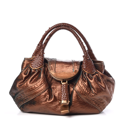 Fendi Nappa Fortuny Hologram Spy Tobacco Oro Ambrato 1 of 9