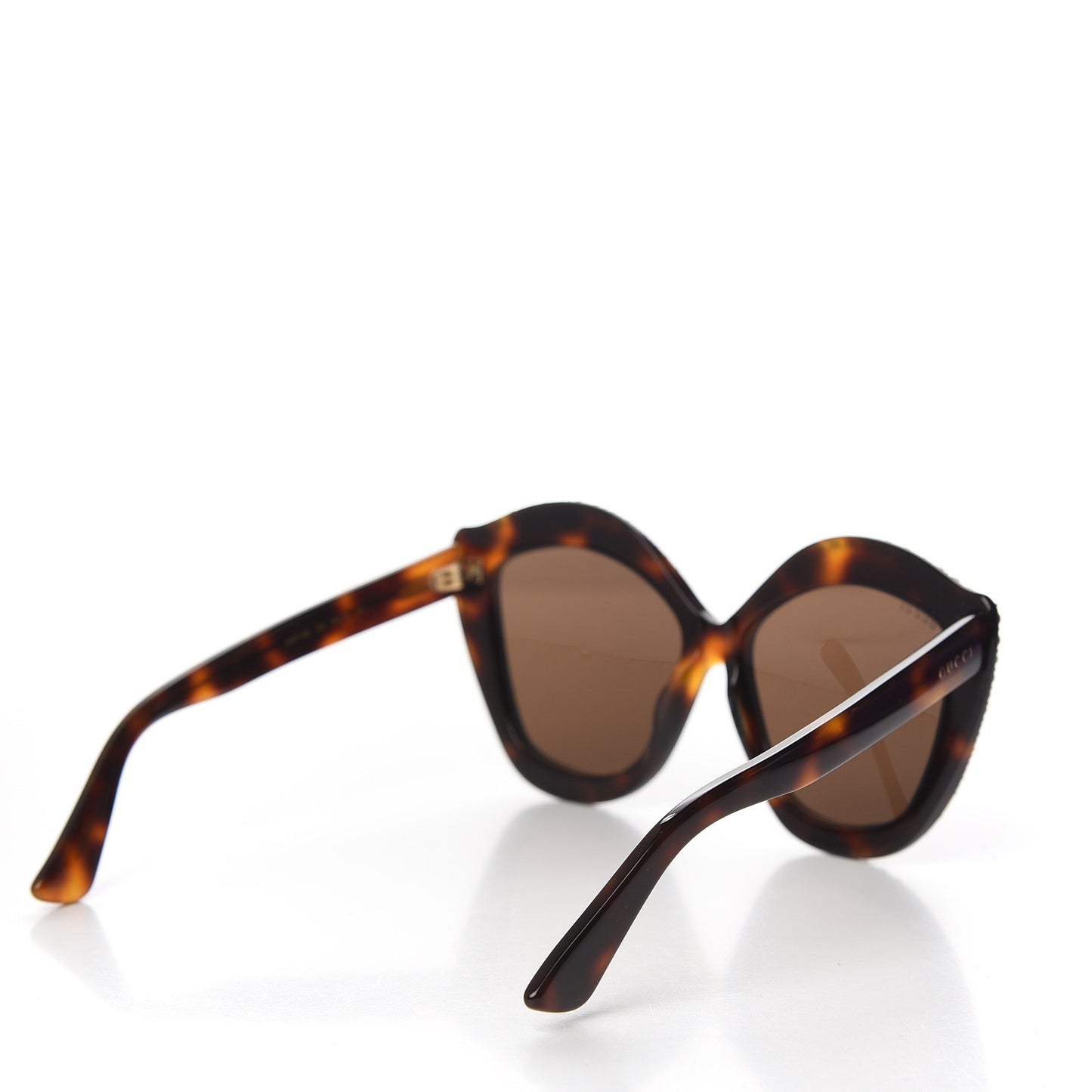 Crystal Cat Eye GG0118S Sunglasses Havana Brown