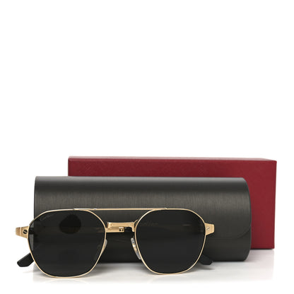 Cartier Metal Aviator Sunglasses CT0571S Gold 7 of 7