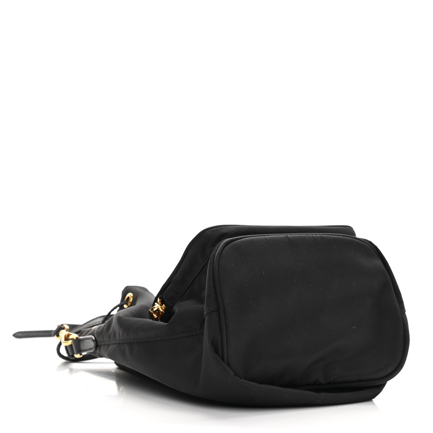 Prada Re-Nylon Duet Drawstring Shoulder Bag Black 4 of 10
