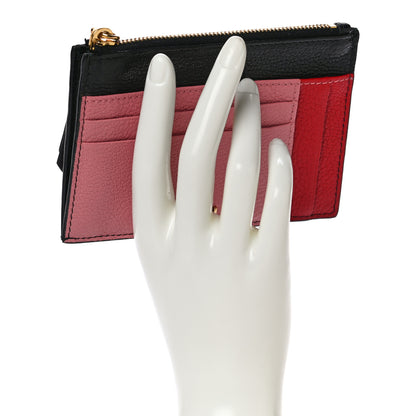 Miu Miu Madras Colour Zip Card Case Rosa 2 of 11